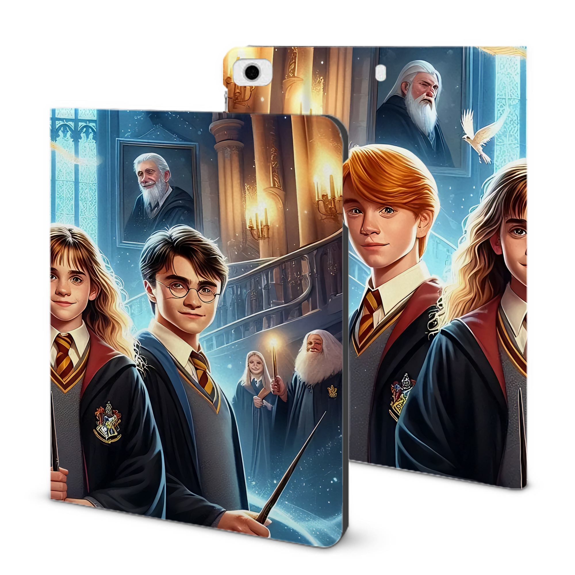 （画像用） Harry Potter ハリー・ポッターシリーズ IPad ケース ブック型 PUレザー TPU 耐衝撃 軽量 薄型 ペン収納なし 全面保護 IPad 各モデル対応